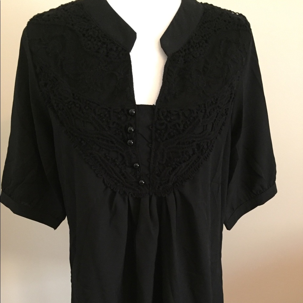 EUC Lace Detail Blouse